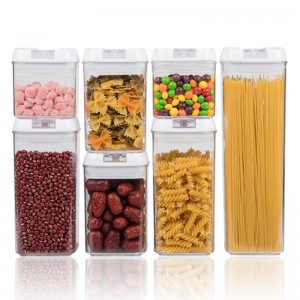7-teiliges Set von BPA-freien luftdichten Vorratsbehältern für Lebensmittel, Vorratsbehälter für Lebensmittel mit Deckel